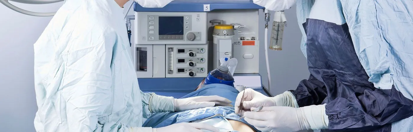 Surgical team in an operating room